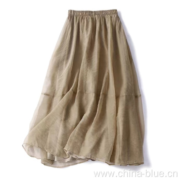 High quality ruffle ladies skirt